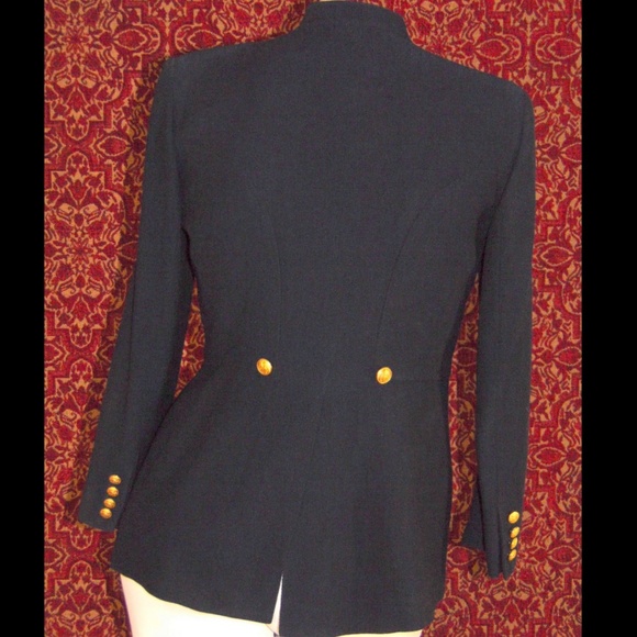 RALPH LAUREN Navy military band style jacket 12P - Picture 7 of 8